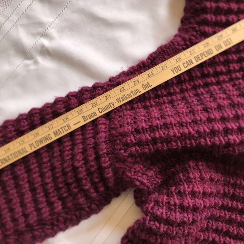 Ribbed Hand Knit Mock Neck Sweater - Picture 5 of 8